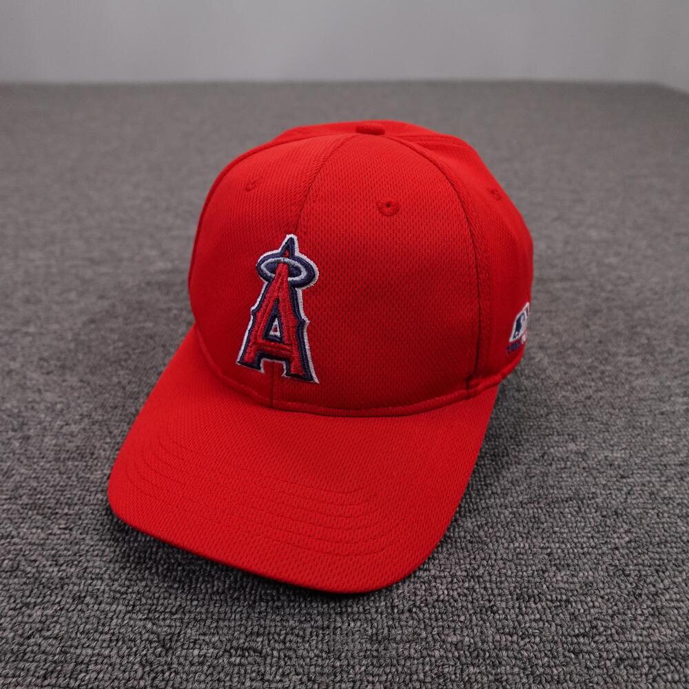 Los Angeles Angels Hat Cap Strap Back Mens One Size Red MLB Baseball OC Sports